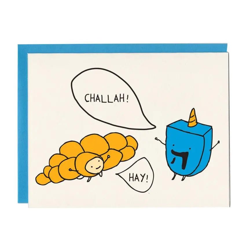 Cheesy Holiday Greeting Cards Challah Hay Hanukkah - BKLYN Larder