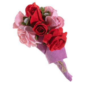 Felt Flower Bouquets Red Rose Bouquet - BKLYN Larder