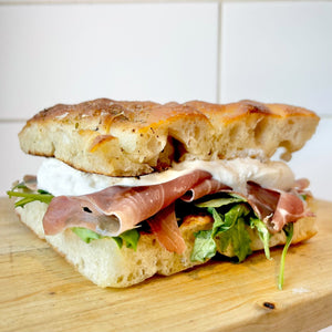 Prosciutto & Burrata Focaccia - BKLYN Larder