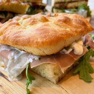 Prosciutto & Burrata Focaccia - BKLYN Larder