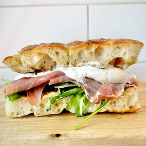 Prosciutto & Burrata Focaccia - BKLYN Larder