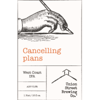 Union Street Brewing Co. Cancelling Plans - IPA - BKLYN Larder