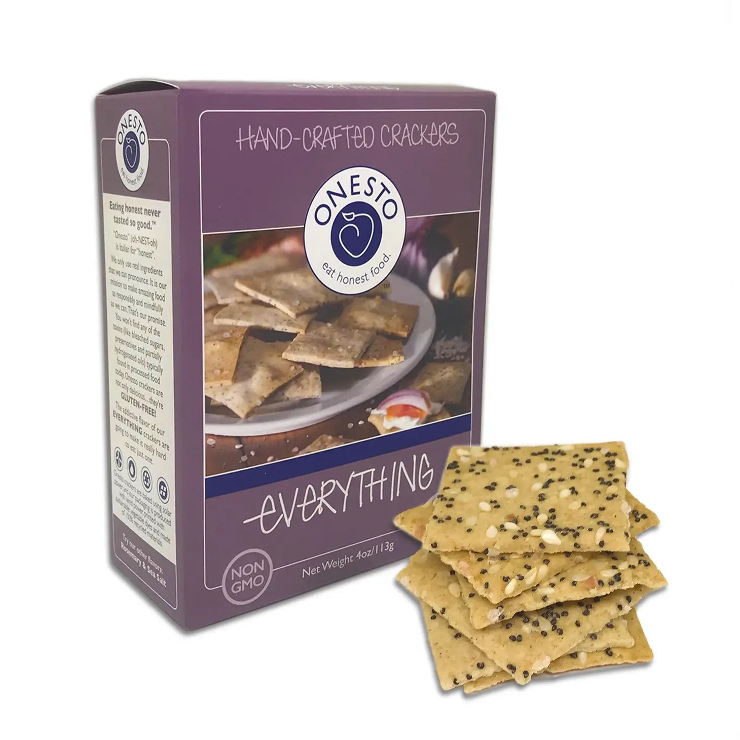 Onesto Gluten Free Crackers Onesto Gluten Free Crackers Sea Salt - BKLYN Larder