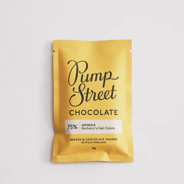 Four Craft Chocolate Mini Bars - Jamaica 75% - Pump Street Chocolate